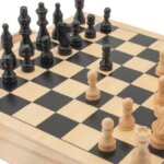 Dama Scacchi Tria Legno - Russo