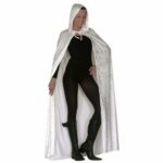 Mantello Bianco c-Cappuccio 150 cm. in Velluto - Widmann