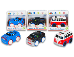 Pulmino, Auto Blu, Pick-Up Nero, Touch & Go - La Giraffa