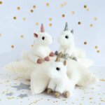 Portachiavi Unicorno Glitter Oro - Histoire d' Ours