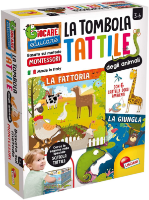 Tombola Tattile degli Animali Montessori - Lisciani