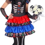 Abito Dia de los Muertos 128 cm 5/7 anni - Widmann