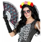Ventaglio Dia de los Muertos in Tessuto - Widmann
