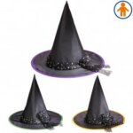 Cappello Strega con Tulle e Stelle Argentate - Widmann