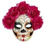 Maschera Dia de los Muertos Decorata - Widmann