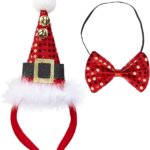 Mini Cappello Babbo Natale con 2 Campanelle - Widmann