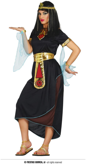 Abito Cleopatra Nera Tg M - Guirca