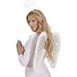 Ali Glitter Bianche con Marabou - Widmann