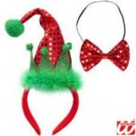 Mini Cappello Elfo Aiutante di Babbo Natale - Widmann
