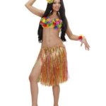 Gonna Paglia Hawaiana Multicolore - Widmann