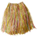 Gonna Paglia Hawaiana Multicolore - Widmann