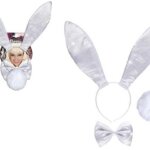 Set Coniglietta Bianca Glitter - Widmann