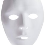 Maschera in Plastica da dipingere - Widmann