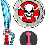 Set Sciabola e Scudo Pirata - Widmann