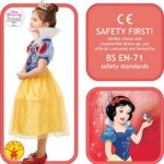 Abito Biancaneve Glitter 3 - 4 Anni - Rubie ' s