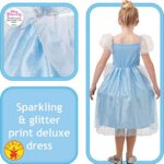 Abito Cenerentola Glitter 7 - 8 Anni - Rubie ' s