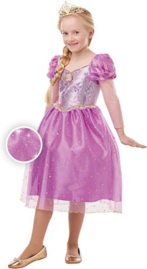 Abito Rapunzel Glitter 7 - 8 Anni - Rubie ' s