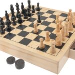 Dama Scacchi Tria Legno - Teorema