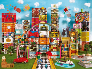 1500 pz Eames House of Cards Fantasy - Ravensburger