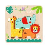 Puzzle Libro Animali della giungla in Legno - Tooky Toy