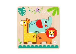 Puzzle Libro Animali della giungla in Legno - Tooky Toy