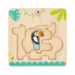 Puzzle Libro Animali della giungla in Legno - Tooky Toy