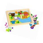 Puzzle di Legno Magneti Animali Fattoria - Tooky Toy