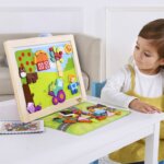 Puzzle di Legno Magneti Animali Fattoria - Tooky Toy
