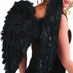 Ali in Piume Nere 70 cm - Funny Fashion