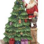 Babbo Natale che Decora Albero - Jim Shore