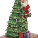 Babbo Natale che Decora Albero - Jim Shore