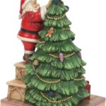 Babbo Natale che Decora Albero - Jim Shore