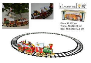 Trenino Natalizio 137 cm - Agrusti