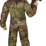 Abito Super Soldato Muscoloso 140 cm 8/10 anni - Widmann