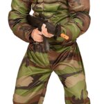 Abito Super Soldato Muscoloso 140 cm 8/10 anni - Widmann
