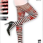 Collant Rigato Insanguinato Bianco Nero - Widmann