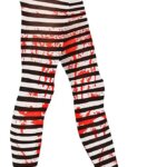 Collant Rigato Insanguinato Bianco Nero - Widmann