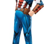 Abito Capitan America Deluxe Bambino Tg.M 5/6 anni - Rubie' s