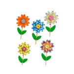 Girandola fiore cm 25 col ass - Giobas