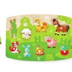 Puzzle Cortile Fattoria con Piedini - Hape