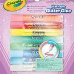 8 Colle Glitter Lavabili Colori Pastello - Crayola