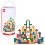 Fusto Blocchi 100 pz in Legno - Tooky Toy