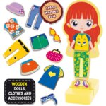 Montessori legno Fashion Doll - Lisciani