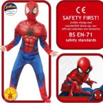 Abito Spiderman Luxe Tg M 5/6 anni - Rubie' s