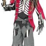Abito Scheletro Pirata 8/10 anni - 140 cm - Widmann