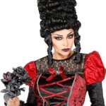 Bouquet Sposa Halloween con Rose Nere e Rosse - Widmann