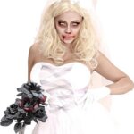 Bouquet Sposa Halloween con Rose Nere e Rosse - Widmann