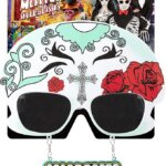 Occhiali Teschio Dia de Los Muertos con Denti - Widmann