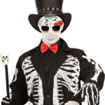 Occhiali Teschio Dia de Los Muertos con Denti - Widmann