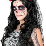 Velo con Fiori Dia de los Muertos - Widmann